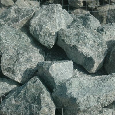 250mm - Green Granite Rockery Stone (850kg Bag)