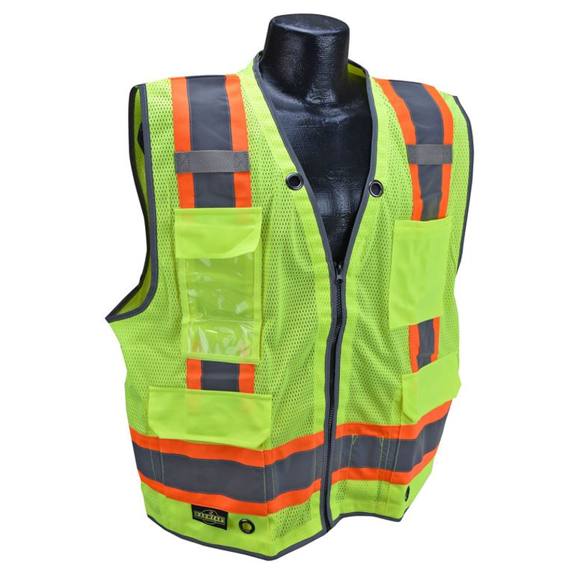 Radians SV6HG Type R Class 2 Heavy Duty TwoTone Surveyor Vest Green