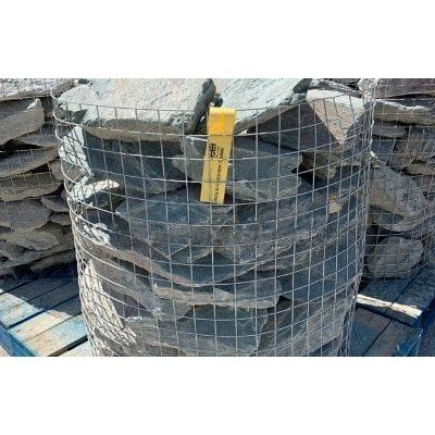 250mm - Green Slate Rockery Stone (850kg Bag)