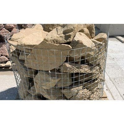 250mm - Yorkstone Brown Rockery Stone (850kg Bag)
